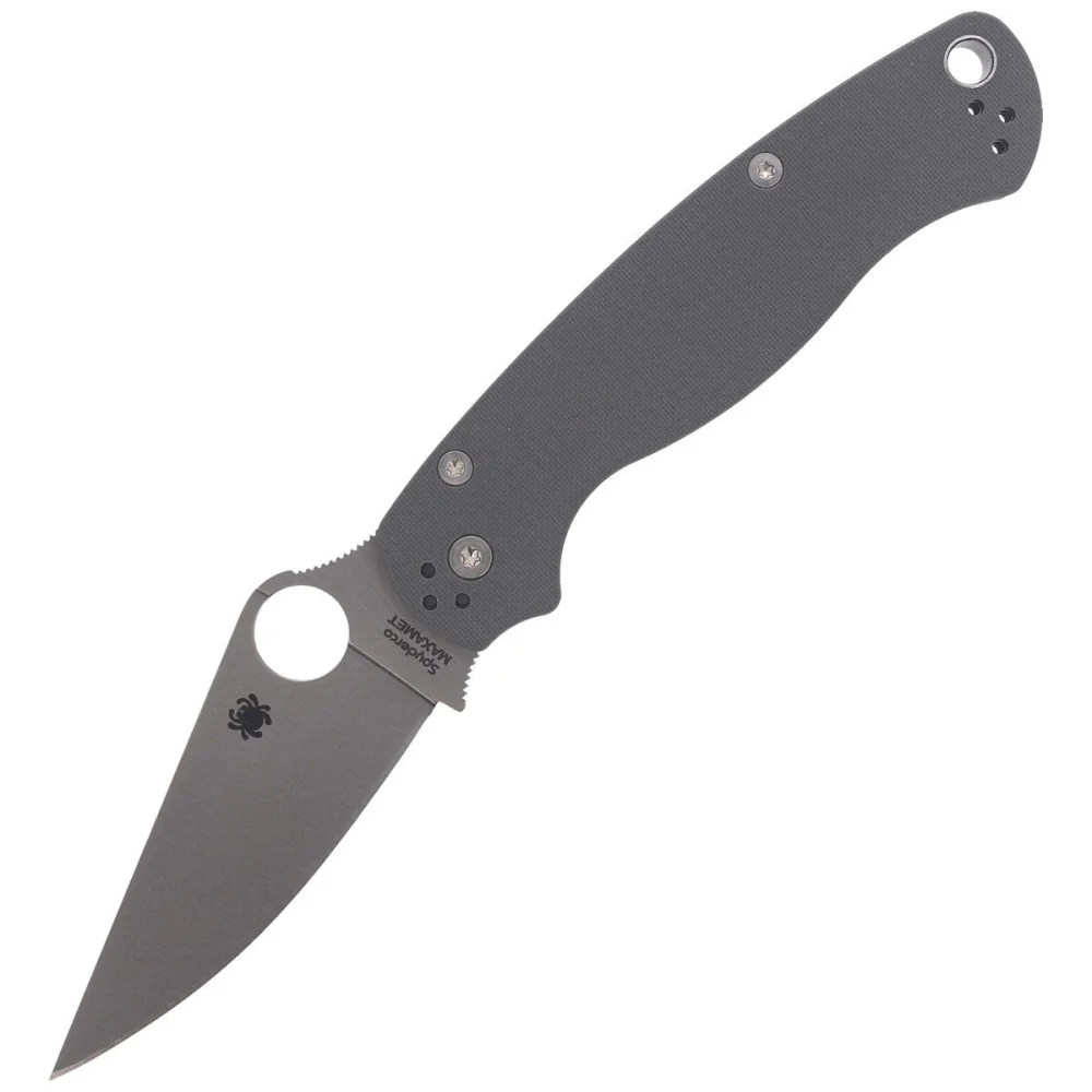 Nóż składany Spyderco Para Military 2 G-10 Dark Gray Maxamet Plain (C81GPDGY2) 2 Nóż składany Spyderco Para Military 2 G-10 Dark Gray Maxamet Plain (C81GPDGY2)
