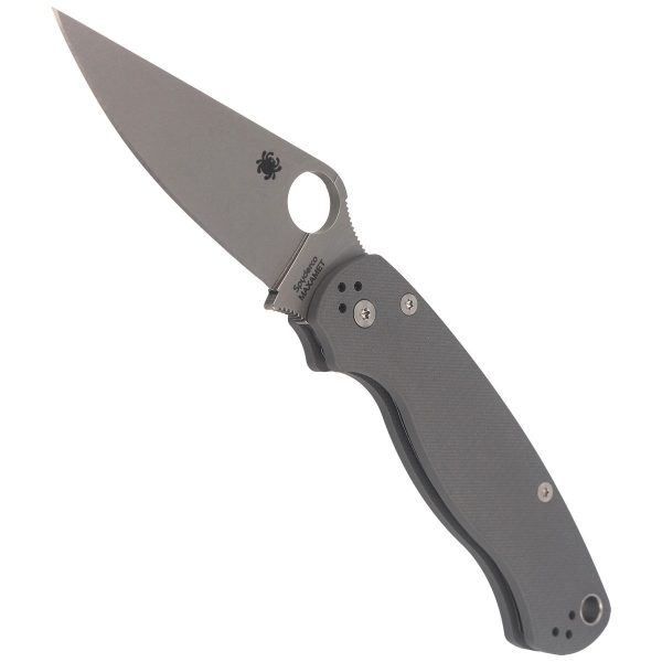 Nóż składany Spyderco Para Military 2 G-10 Dark Gray Maxamet Plain (C81GPDGY2)-5