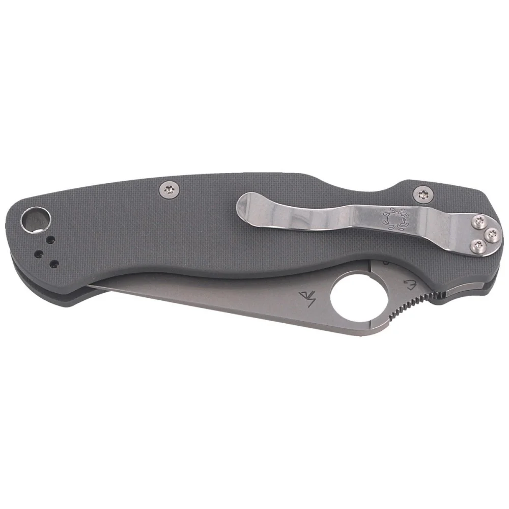 Nóż składany Spyderco Para Military 2 G-10 Dark Gray Maxamet Plain (C81GPDGY2) 8 Nóż składany Spyderco Para Military 2 G-10 Dark Gray Maxamet Plain (C81GPDGY2)
