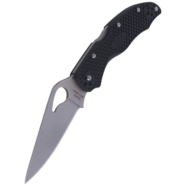 Nóż składany Spyderco Byrd Harrier 2 Lightweight Black, Plain (BY01PBK2)-6