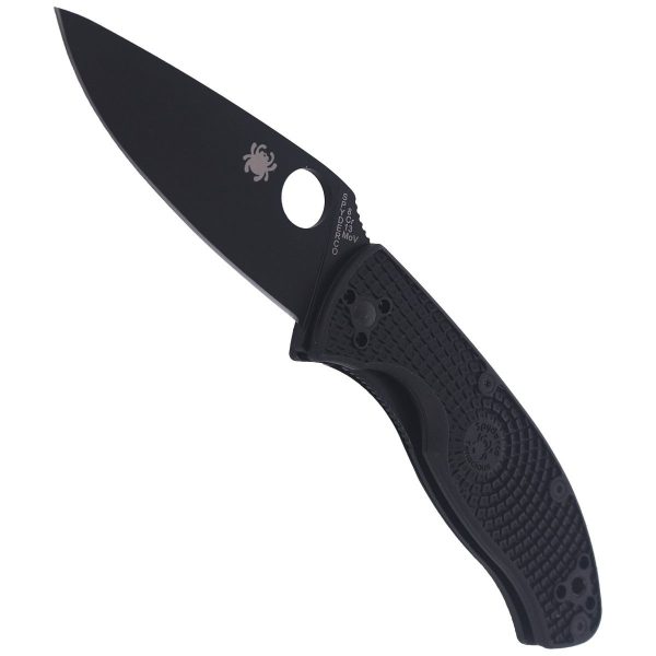 Nóż składany Spyderco Tenacious Lightweight Black FRN, Black 8Cr13MoV by Eric Glesser (C122PBBK)-5
