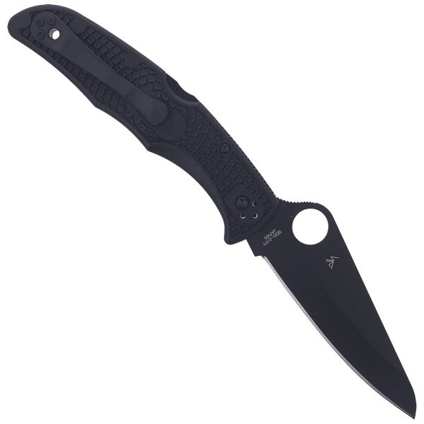 Nóż składany Spyderco Pacific Salt 2 Black Blade Plain (C91PBBK2)-4