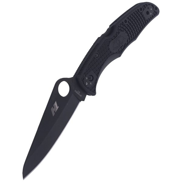 Nóż składany Spyderco Pacific Salt 2 Black Blade Plain (C91PBBK2)-6