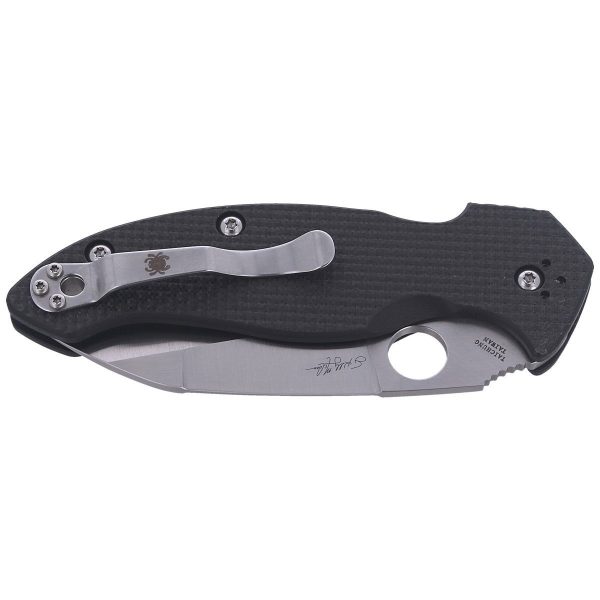 Nóż składany Spyderco Canis Carbon Fiber / G-10 Laminate Plain (C248CFP)-8