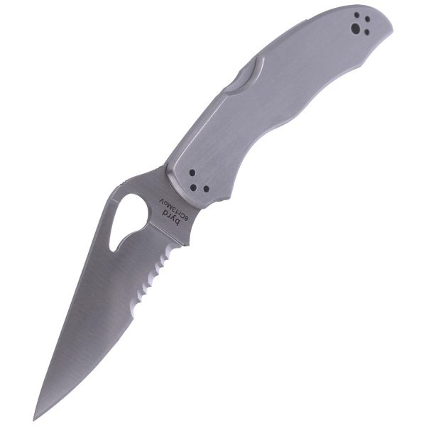Nóż składany Spyderco Byrd Harrier 2 Stainless, Combination (BY01PS2)-5