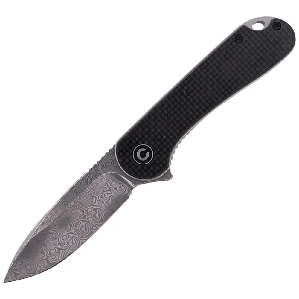 Nóż składany CIVIVI Elementum Flipper Twill Carbon Fiber / Black G10, Damascus (C907DS) 1 Nóż składany CIVIVI Elementum Flipper Twill Carbon Fiber / Black G10, Damascus (C907DS)