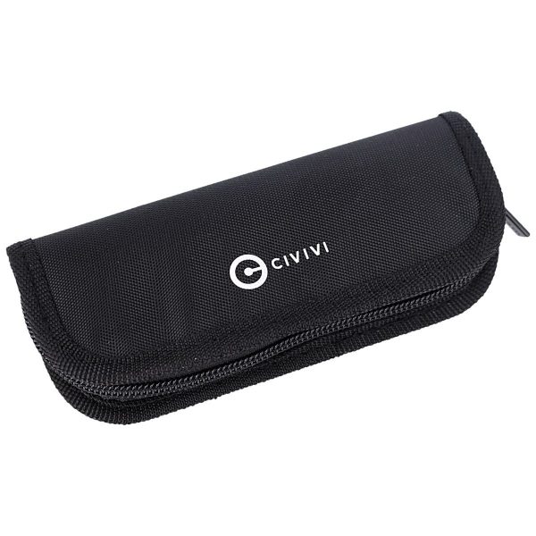 Nóż składany CIVIVI Elementum Flipper Twill Carbon Fiber / Black G10, Damascus (C907DS)-10