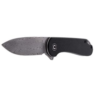 Nóż składany CIVIVI Elementum Flipper Twill Carbon Fiber / Black G10, Damascus (C907DS)-2
