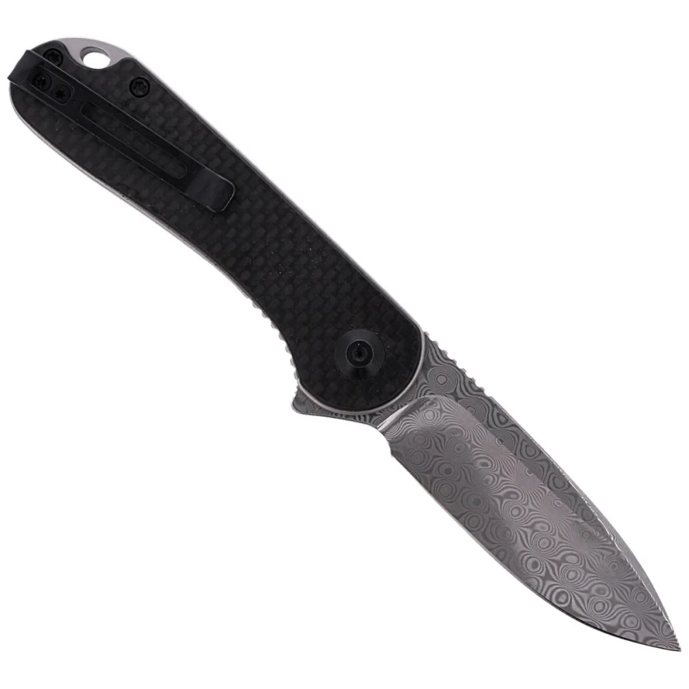 Nóż składany CIVIVI Elementum Flipper Twill Carbon Fiber / Black G10, Damascus (C907DS) 3 Nóż składany CIVIVI Elementum Flipper Twill Carbon Fiber / Black G10, Damascus (C907DS)