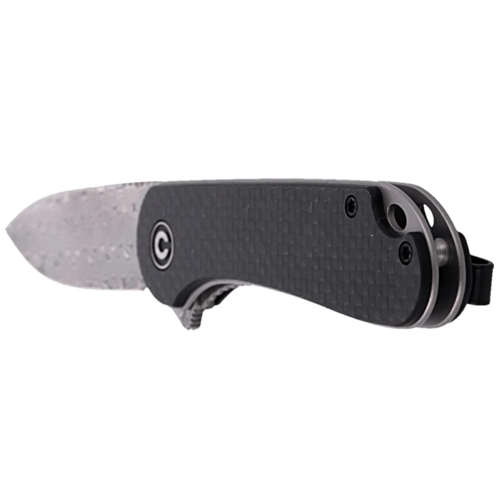Nóż składany CIVIVI Elementum Flipper Twill Carbon Fiber / Black G10, Damascus (C907DS) 6 Nóż składany CIVIVI Elementum Flipper Twill Carbon Fiber / Black G10, Damascus (C907DS)
