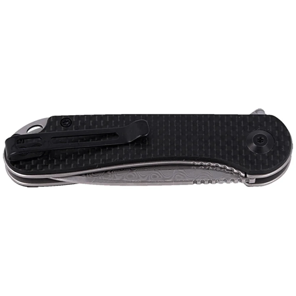 Nóż składany CIVIVI Elementum Flipper Twill Carbon Fiber / Black G10, Damascus (C907DS) 8 Nóż składany CIVIVI Elementum Flipper Twill Carbon Fiber / Black G10, Damascus (C907DS)