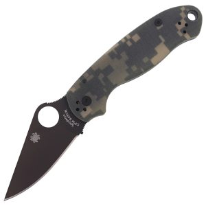 Nóż składany Spyderco Para 3 G-10 Digital Camo / Black Blade Plain (C223GPCMOBK)-1