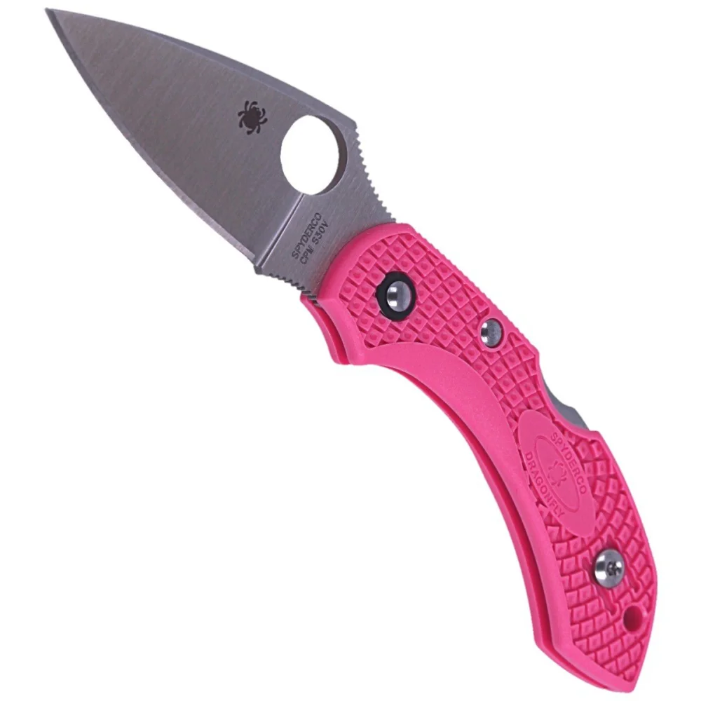 Nóż składany Spyderco Dragonfly 2 FRN Pink, CPM S30V Plain (C28FPPNS30V2) 4 Nóż składany Spyderco Dragonfly 2 FRN Pink, CPM S30V Plain (C28FPPNS30V2)