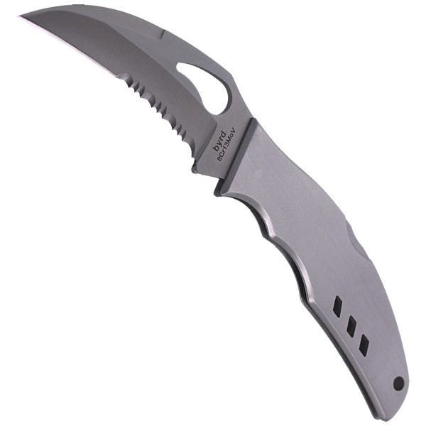 Nóż składany Spyderco Byrd Crossbill Stainless, Combo 8Cr13MoV (BY07PS)-4