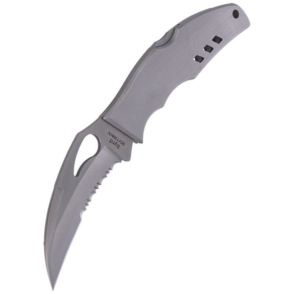 Nóż składany Spyderco Byrd Crossbill Stainless, Combo 8Cr13MoV (BY07PS)-6