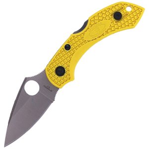Nóż składany Spyderco DragonFly 2 Salt FRN Yellow, Plain H-1 (C28PYL2)-1