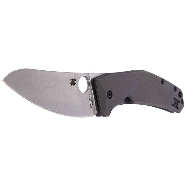 Nóż składany Spyderco SpydieChef Gray Titanium, Satin LC200N by Marcin Slysz (C211TIP)-2