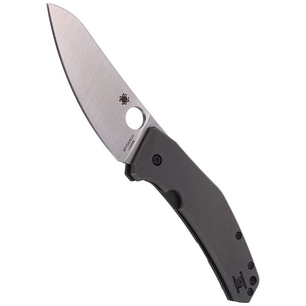 Nóż składany Spyderco SpydieChef Gray Titanium, Satin LC200N by Marcin Slysz (C211TIP)-4