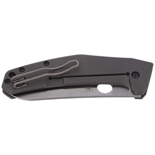 Nóż składany Spyderco SpydieChef Gray Titanium, Satin LC200N by Marcin Slysz (C211TIP)-7