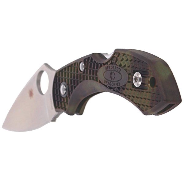 Nóż składany Spyderco Dragonfly 2 FRN Zome Green, Plain VG-10 (C28ZFPGR2)-5