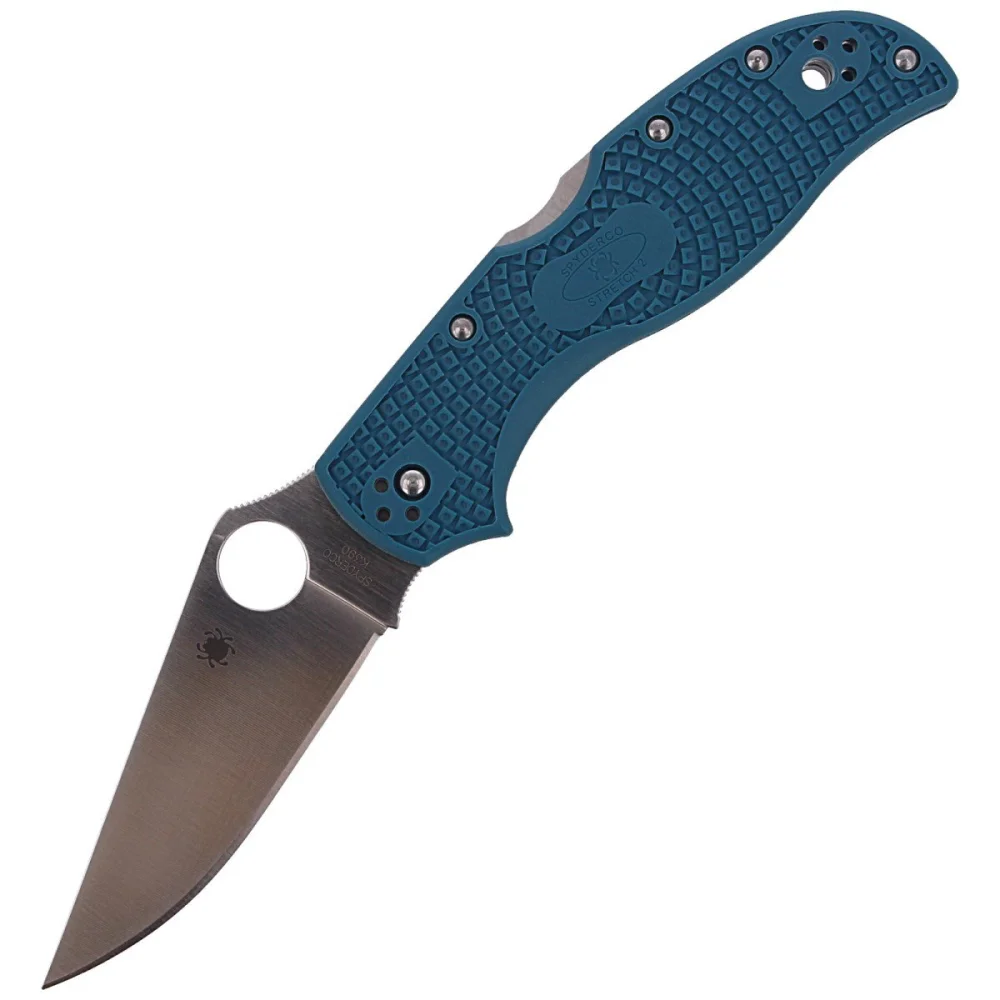 Nóż składany Spyderco Stretch 2 FRN Blue Straight Spine, K390 Plain (C90FP2K390) 1 Nóż składany Spyderco Stretch 2 FRN Blue Straight Spine, K390 Plain (C90FP2K390)