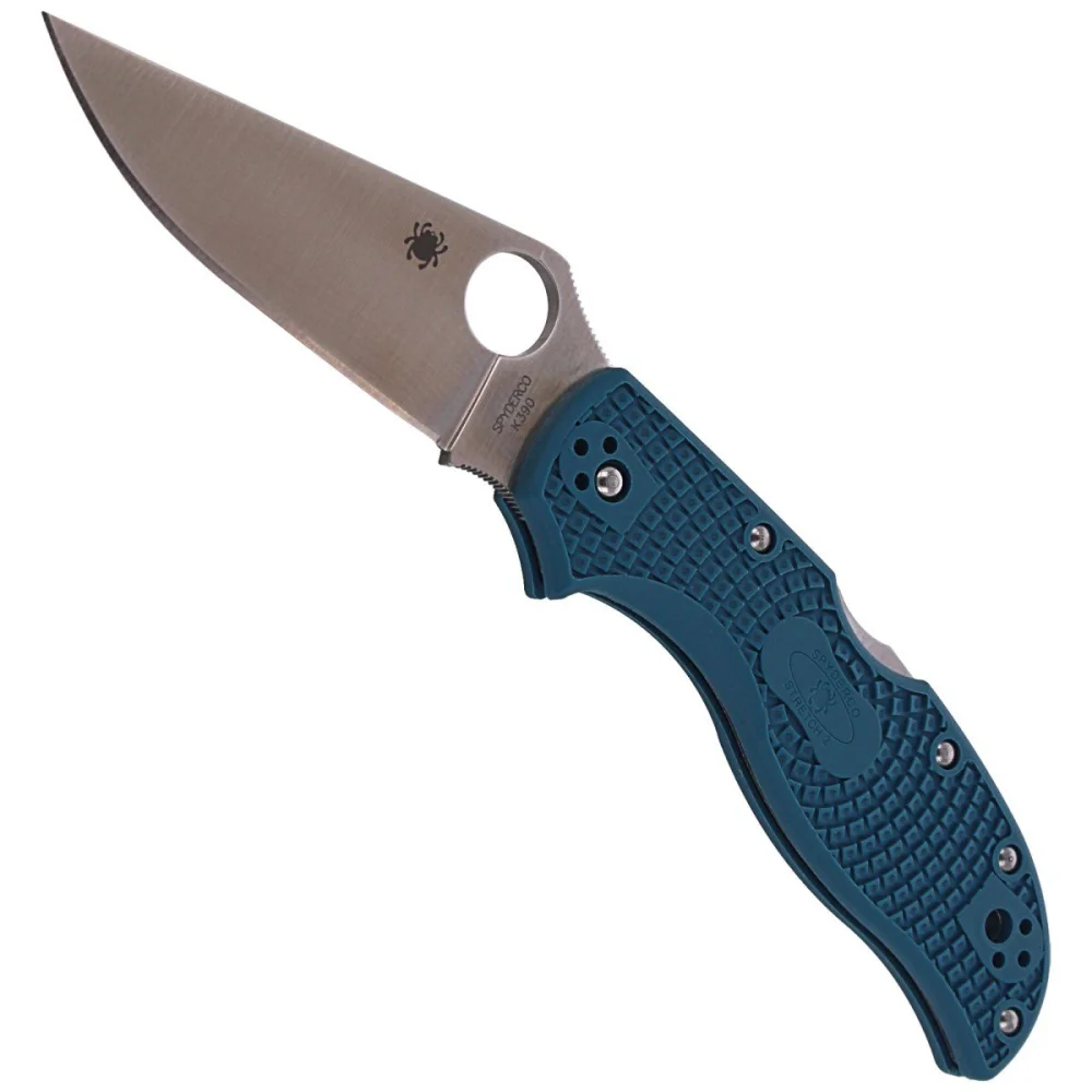 Nóż składany Spyderco Stretch 2 FRN Blue Straight Spine, K390 Plain (C90FP2K390) 4 Nóż składany Spyderco Stretch 2 FRN Blue Straight Spine, K390 Plain (C90FP2K390)