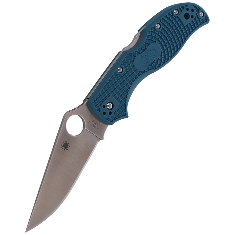 Nóż składany Spyderco Stretch 2 FRN Blue Straight Spine, K390 Plain (C90FP2K390) 6 Nóż składany Spyderco Stretch 2 FRN Blue Straight Spine, K390 Plain (C90FP2K390)