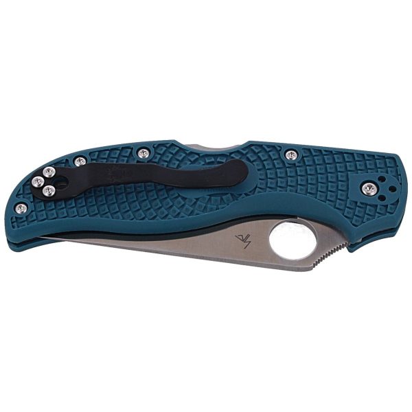 Nóż składany Spyderco Stretch 2 FRN Blue Straight Spine, K390 Plain (C90FP2K390)-7