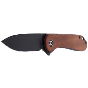 Nóż składany CIVIVI Elementum Flipper Cuibourtia Wood, Black Stonewashed (C907U)-2