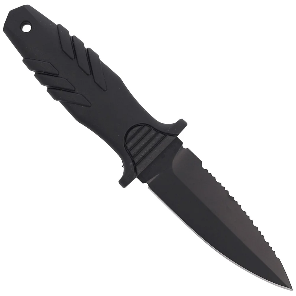 Nóż nurkowy Fox Tactical Elementum Dagger PP+TPE Black, Black Blade (FX-647 S) 3 Nóż nurkowy Fox Tactical Elementum Dagger PP+TPE Black, Black Blade (FX-647 S)