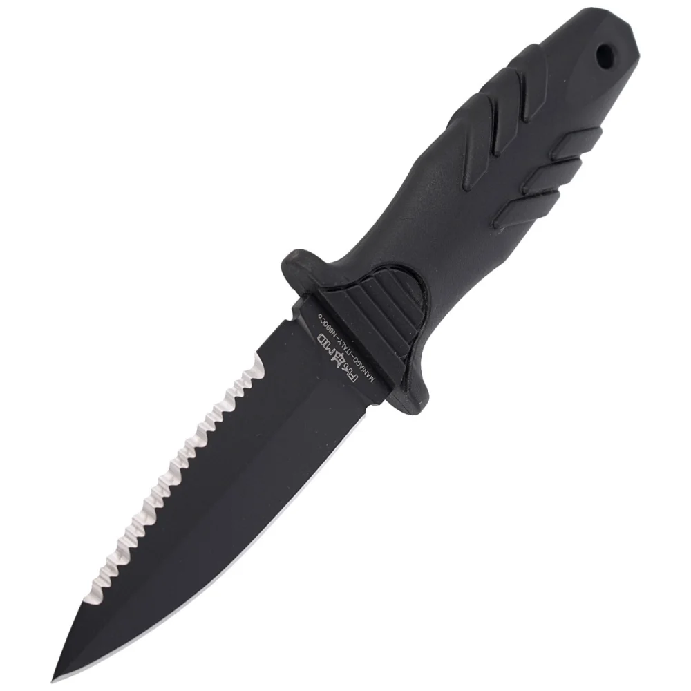 Nóż nurkowy Fox Tactical Elementum Dagger PP+TPE Black, Black Blade (FX-647 S) 7 Nóż nurkowy Fox Tactical Elementum Dagger PP+TPE Black, Black Blade (FX-647 S)