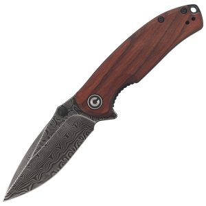 Nóż składany CIVIVI Pintail Cuibourtia Wood, Black Damascus (C2020DS-2)-1
