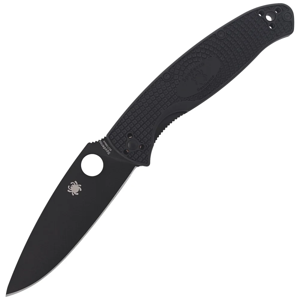 Nóż składany Spyderco Resilience Lightweight, Black Blade Plain 8Cr13MoV (C142PBBK) 1 Nóż składany Spyderco Resilience Lightweight, Black Blade Plain 8Cr13MoV (C142PBBK)
