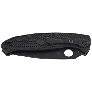 Nóż składany Spyderco Resilience Lightweight, Black Blade Plain 8Cr13MoV (C142PBBK)