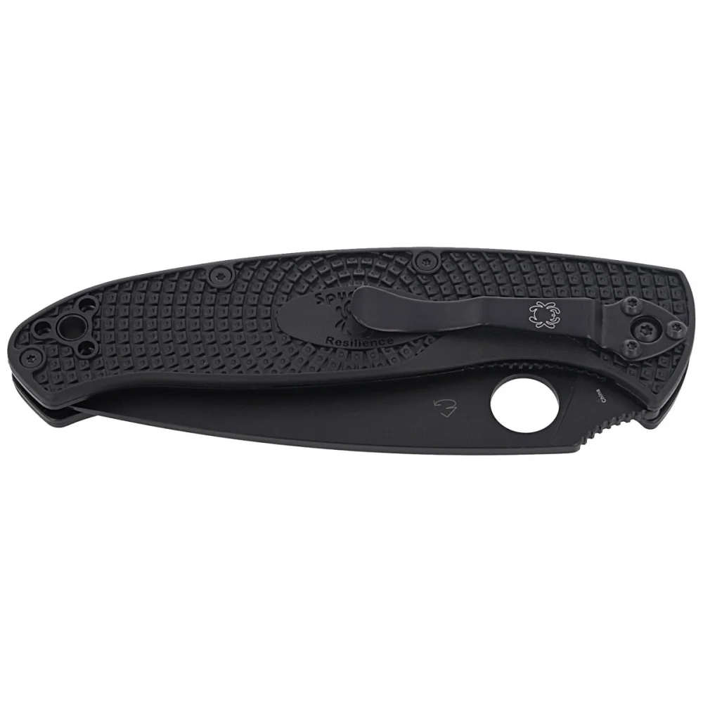 Nóż składany Spyderco Resilience Lightweight, Black Blade Plain 8Cr13MoV (C142PBBK) 2 Nóż składany Spyderco Resilience Lightweight, Black Blade Plain 8Cr13MoV (C142PBBK)