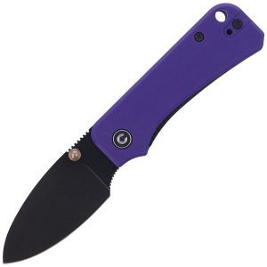 Nóż składany CIVIVI Baby Banter Purple G10, Black Stonewashed by Ben Petersen (C19068S-4)-1