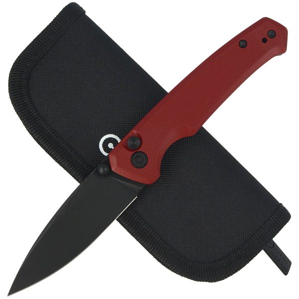 Nóż składany CIVIVI Altus Burgundy G10, Black Stonewashed (C20076-2)-2