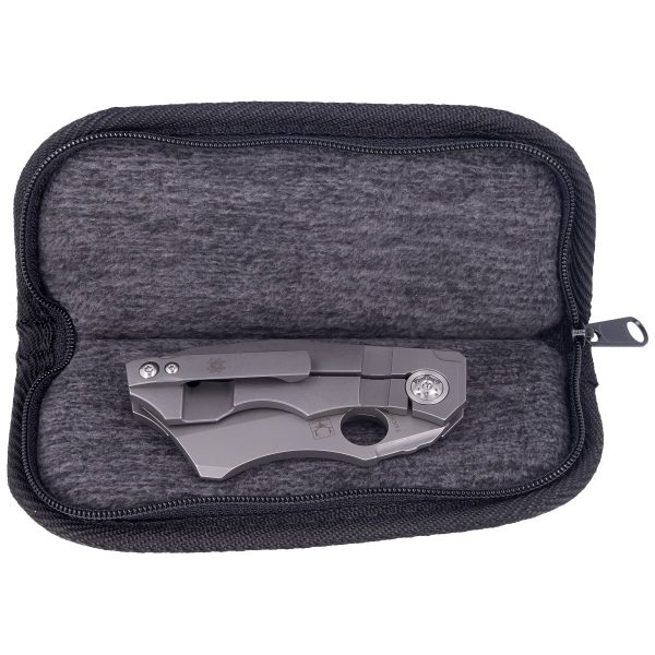 Nóż składany Spyderco Stovepipe Titanium CPM 20CV Plain (C260TIP)-3