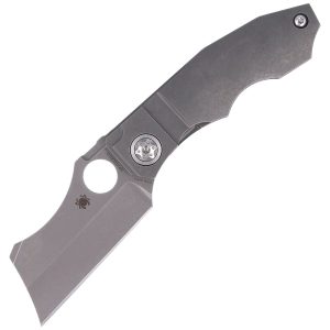 Nóż składany Spyderco Stovepipe Titanium CPM 20CV Plain (C260TIP)-1