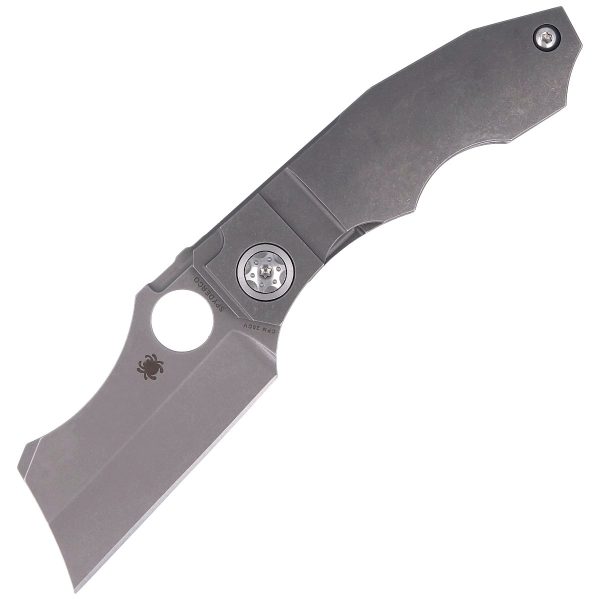 Nóż składany Spyderco Stovepipe Titanium CPM 20CV Plain (C260TIP)-1