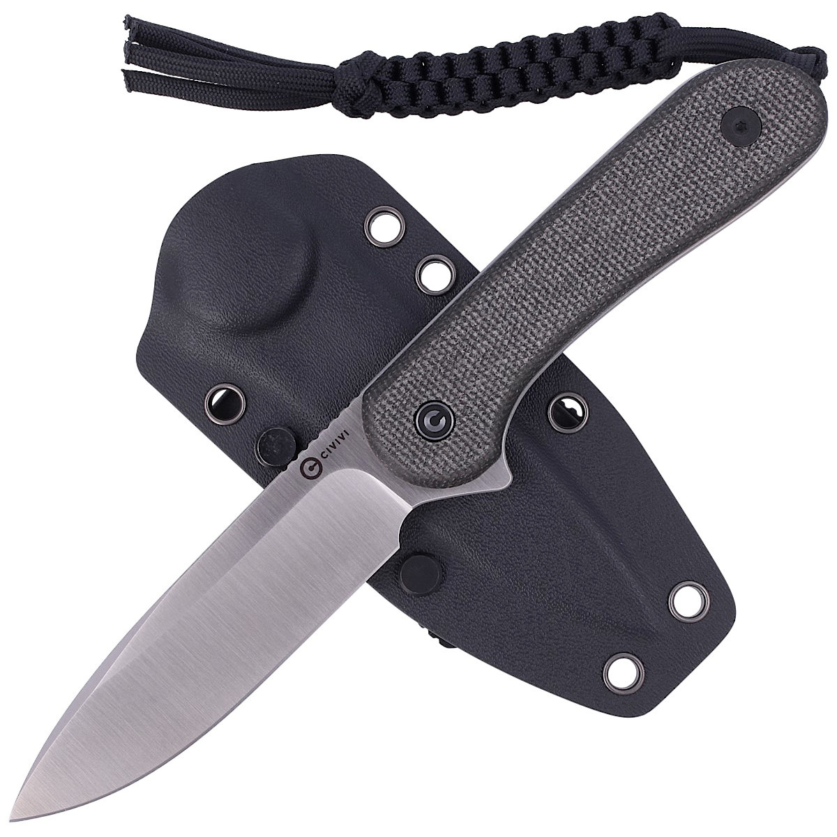 Elementum Fixed Tactical Dark Green Micarta, Satin kompaktowy nóż ze stałą klingą, niesamowicie poręczny i łatwy w przenoszeniu. Inspirowany projektem noża składanego Elementum, zdobywcy nagrody noża roku Best Buy of The Year 2021 na targach Blade Show - LifeGun.pl Nóż Civivi Elementum Fixed Tactical Dark Green Micarta, Satin D2 (C2105B)-2