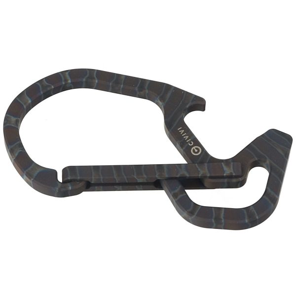 Karabińczyk CIVIVI Click Carabiner Keychain Multi-Tool, Flamed Titanium (CA-01B)-2