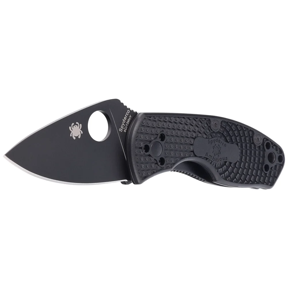 Nóż składany Spyderco Ambitious Black FRN, Black Blade 8Cr13MoV (C148PBBK) 2 Nóż składany Spyderco Ambitious Black FRN, Black Blade 8Cr13MoV (C148PBBK)