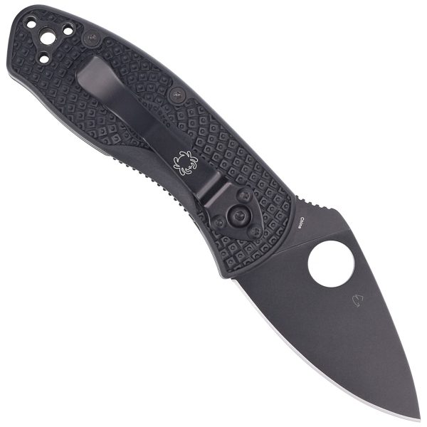 Nóż składany Spyderco Ambitious Black FRN, Black Blade 8Cr13MoV (C148PBBK)-3