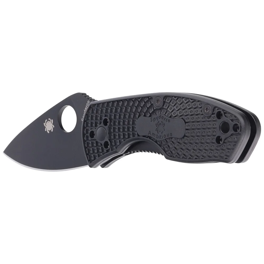 Nóż składany Spyderco Ambitious Black FRN, Black Blade 8Cr13MoV (C148PBBK) 5 Nóż składany Spyderco Ambitious Black FRN, Black Blade 8Cr13MoV (C148PBBK)