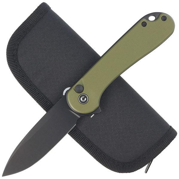 Nóż składany Civivi Button Lock Elementum II OD Green G10, Black Stonewashed Nitro-V (C18062P-3)-2