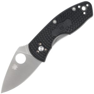 Nóż składany Spyderco Ambitious Black FRN, Plain 8Cr13MoV (C148PBK)-1