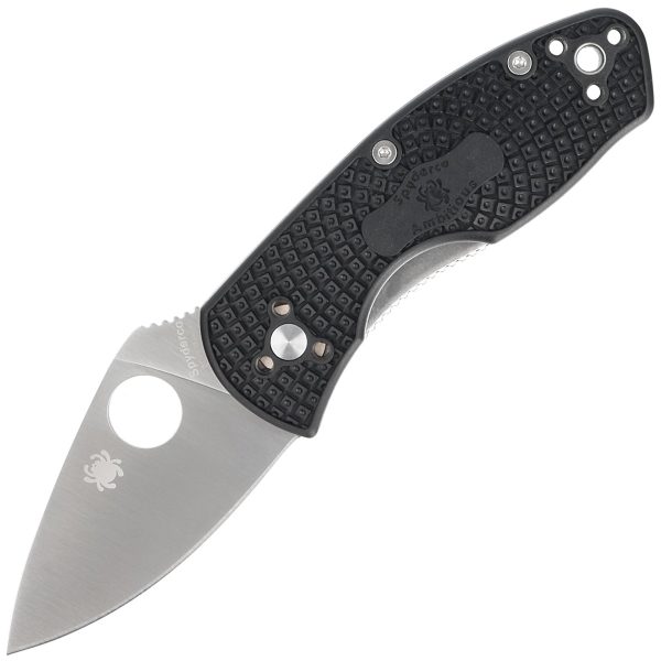 Nóż składany Spyderco Ambitious Black FRN, Plain 8Cr13MoV (C148PBK)-1
