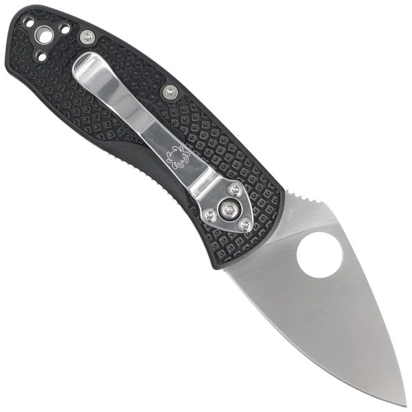Nóż składany Spyderco Ambitious Black FRN, Plain 8Cr13MoV (C148PBK)-3