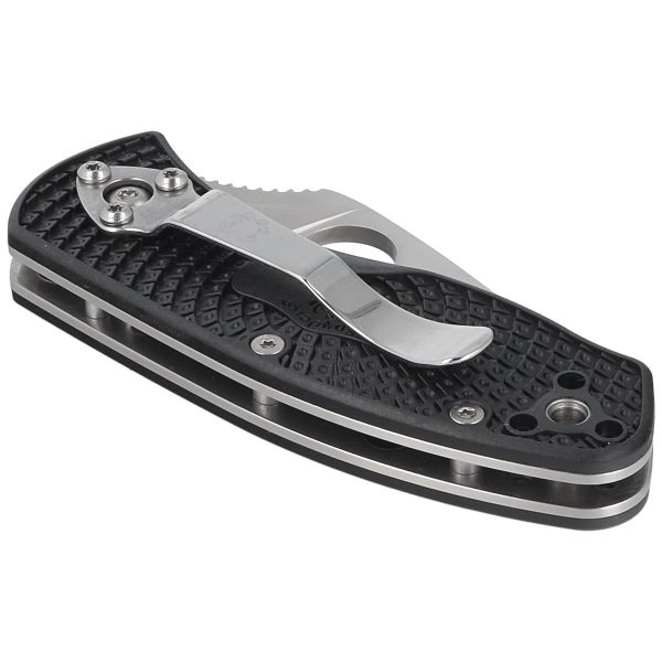 Nóż składany Spyderco Ambitious Black FRN, Plain 8Cr13MoV (C148PBK)-5